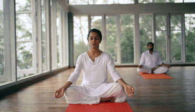 Yoga at Sugati Retreat, Munnar, Kerala, India
